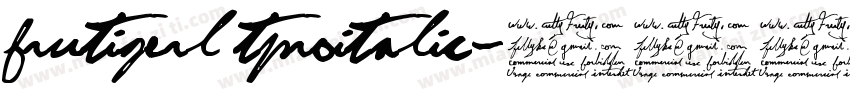frutigerl tproitalic字体转换